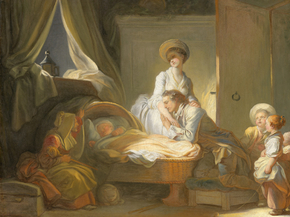 Jean-Honore Fragonard - The Visit to the Nursery | Жан-Оноре Фрагонар
