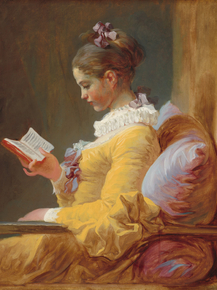 Jean-Honore Fragonard - Young Girl Reading | Жан-Оноре Фрагонар