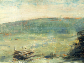 Georges Seurat - Landscape at Saint-Ouen | Жорж Сёра