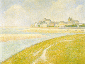 Georges Seurat - View of Le Crotoy from Upstream | Жорж Сёра