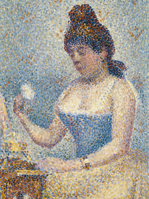 Georges Seurat - Young Woman Powdering Herself | Жорж Сёра