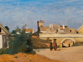 Camille Corot - A City Suburb (Rochefort-sur-Mer, Charente) | Камиль Коро