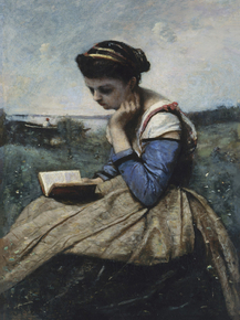 Camille Corot - A Woman Reading | Камиль Коро