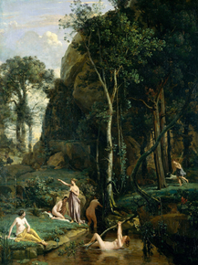 Camille Corot - Diana and Actaeon (Diana Surprised in Her Bath) | Камиль Коро