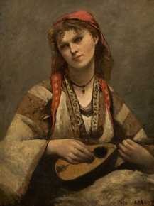 Camille Corot - Gypsy with a Mandolin | Камиль Коро Camille Corot - Gypsy with a Mandolin | Камиль Коро