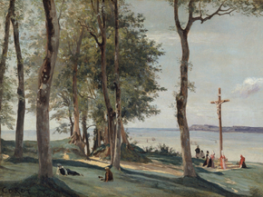 Camille Corot - Honfleur Calvary | Камиль Коро Camille Corot - Honfleur Calvary | Камиль Коро