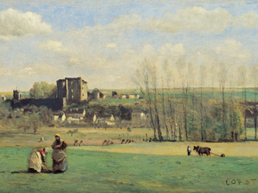 Camille Corot - Landscape of La Ferte-Milon | Камиль Коро Camille Corot - Landscape of La Ferte-Milon | Камиль Коро
