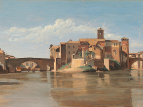 Camille Corot - The Island and Bridge of San Bartolomeo, Rome | Камиль Коро