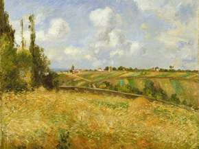 Camille Pissarro - A Rye Field, Hill of Gratte Coqs, Pontoise | Камиль Писсарро