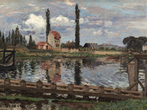 Camille Pissarro - Banks of the Seine at Port Marly | Камиль Писсарро