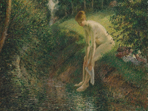 Camille Pissarro - Bather in the Woods | Камиль Писсарро