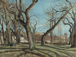 Camille Pissarro - Chestnut Grove at Louveciennes | Камиль Писсарро