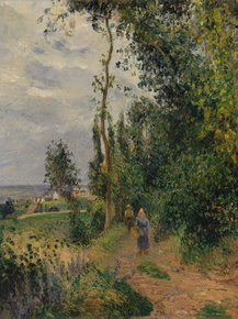 Camille Pissarro - Cote des Grouettes, near Pontoise | Камиль Писсарро