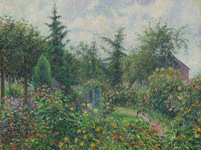Camille Pissarro - Garden and henhouse at Octave Mirbeau's | Камиль Писсарро