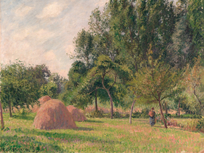 Camille Pissarro - Haystacks, Morning, eragny | Камиль Писсарро