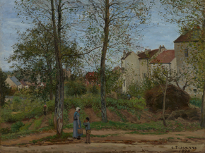Camille Pissarro - Landscape at Louveciennes | Камиль Писсарро