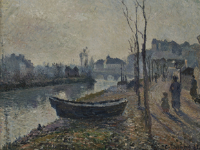 Camille Pissarro - Quai du Pothuis bord de l'Oise | Камиль Писсарро