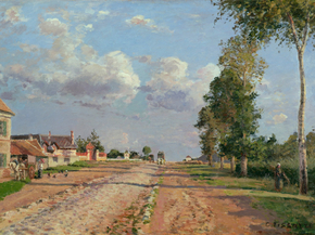 Camille Pissarro - Route de Versailles, Rocquencourt | Камиль Писсарро