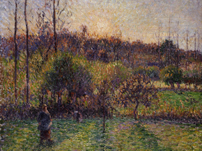 Camille Pissarro - Soleil levant a Eragny | Камиль Писсарро