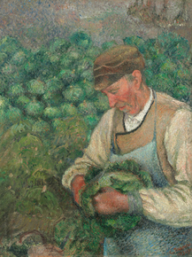Camille Pissarro - The Gardener - Old Peasant with Cabbage | Камиль Писсарро
