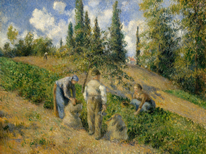 Camille Pissarro - The Harvest, Pontoise (La Recolte, Pontoise) | Камиль Писсарро