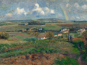 Camille Pissarro - The rainbow, Pontoise | Камиль Писсарро