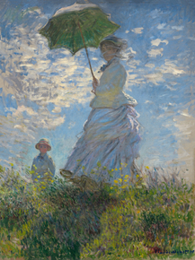 Monet Claude | Клод Моне - Прогулка. Дама с зонтиком