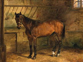 Franz Kruger - Horse in the stable | Крюгер, Франц