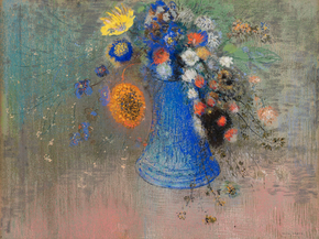 Odilon Redon - Flowers in a Blue Vase | Одилон Редон