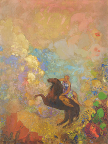 Odilon Redon - Muse on Pegasus | Одилон Редон