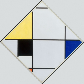 Piet Mondriaan - Lozenge Composition with Yellow, Black, Blue, Red, and Gray | Пит Мондриан