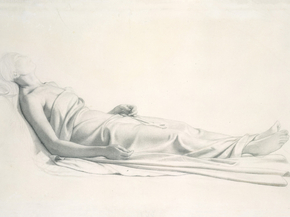 Paul Delaroche - Drapery Study for the Figure of the Dying Mary Magdalen | Поль Деларош