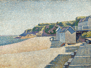 Paul Signac - Portrieux, The Bathing Cabins | Поль Синьяк