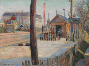 Paul Signac - Railway junction near Bois-Colombes | Поль Синьяк