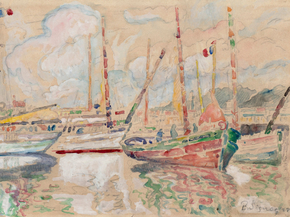 Paul Signac - Sailboats | Поль Синьяк