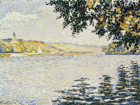 Paul Signac - View of the Seine at Herblay | Поль Синьяк