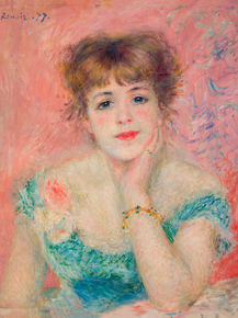 Pierr - Auguste Renoir | Ренуар Пьер - Портрет актрисы Жанны Самари