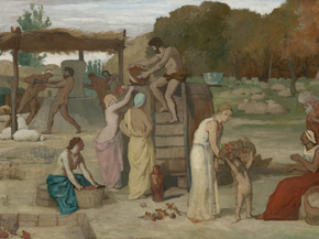 Pierre Cecile Puvis de Chavannes - Cider | Пьер Сесиль Пюви де Шаванн