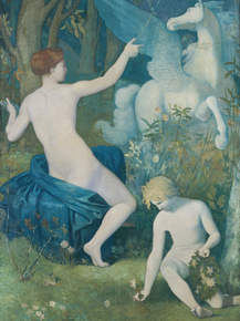 Pierre Cecile Puvis de Chavannes - Fantasy | Пьер Сесиль Пюви де Шаванн