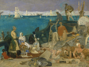 Pierre Cecile Puvis de Chavannes - Marseilles, Gateway to the Orient | Пьер Сесиль Пюви де Шаванн