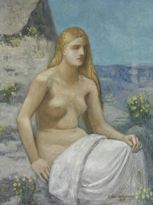 Pierre Cecile Puvis de Chavannes - Mary Magdalene | Пьер Сесиль Пюви де Шаванн