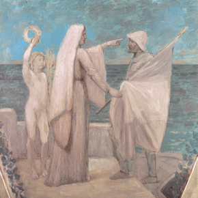 Pierre Cecile Puvis de Chavannes - Study for Patriotism | Пьер Сесиль Пюви де Шаванн