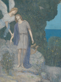 Pierre Cecile Puvis de Chavannes - The Poet | Пьер Сесиль Пюви де Шаванн