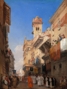 Richard Parkes Bonington - Corso Sant'Anastasia, Verona | Ричард Паркс Бонингтон