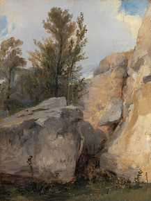 Richard Parkes Bonington - In the Forest at Fontainebleau | Ричард Паркс Бонингтон