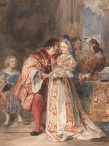 Richard Parkes Bonington - Portia and Bassanio | Ричард Паркс Бонингтон
