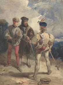 Richard Parkes Bonington - Quentin Durward and the Disguised Louis XI | Ричард Паркс Бонингтон