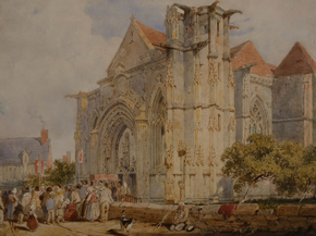 Richard Parkes Bonington - St Sauveur, Dives, Normandy | Ричард Паркс Бонингтон
