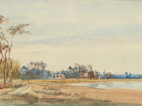 Richard Parkes Bonington - The Salt Marshes near Trouville | Ричард Паркс Бонингтон