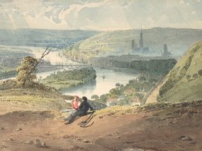 Richard Parkes Bonington - View of Rouen from | Ричард Паркс Бонингтон